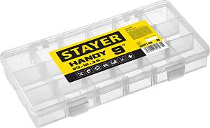 STAYER HANDY-9, 230 x 120 x 35 мм, (9″), пластиковый органайзер с 18 ячейками (38051-09)