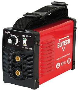 Инверторный аппарат Elitech ИС 220Н 140-250В, 7.9кВт, 20-220А, ПВ=220А/60%, электрод1.6-6мм, 2.8кг.