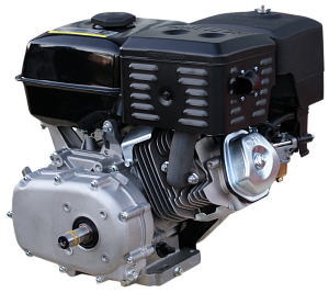 Двигатель LIFAN 190FD-R 11А (15 л.с., 4-хтактный, одноцилиндровый, с воздушным охлаждением, вал 22 мм, 420см³, катушка 11А, ручной/электрический стартер, понижающий редуктор, сцепление, вес 35 кг)